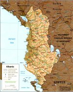 Карта Албании