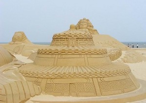 Чемпионат по созданию песчаных скульптур начался в Австралии