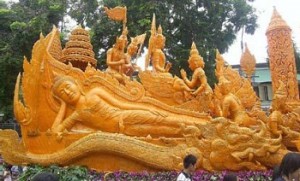 Фестиваль восковых замков в Таиланде