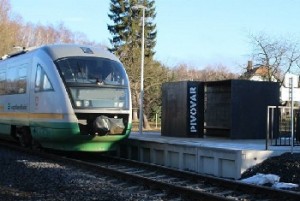 Впервые частная железнодорожная станция появилась в чешском городке Варнсдорф