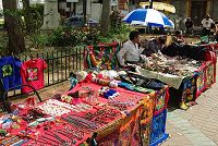     Souvenir flea market.
