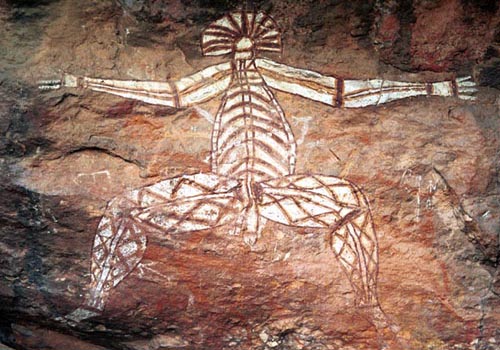 Австралийская наскальная живопись аборигенов
