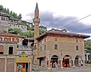 Город Берат - один из главных городов в Албании