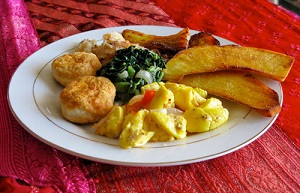    -       ("Ackee and saltfish")