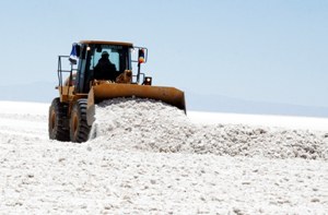 Добыча соли в Боливии