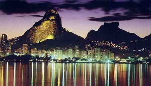 Вечерняя панорама Рио де Жанейро
