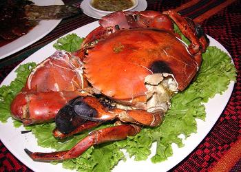   crab grilled
